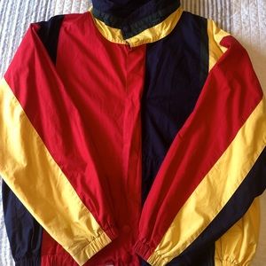 Vintage Nautica Multi Colored Jacket Mens Size XL